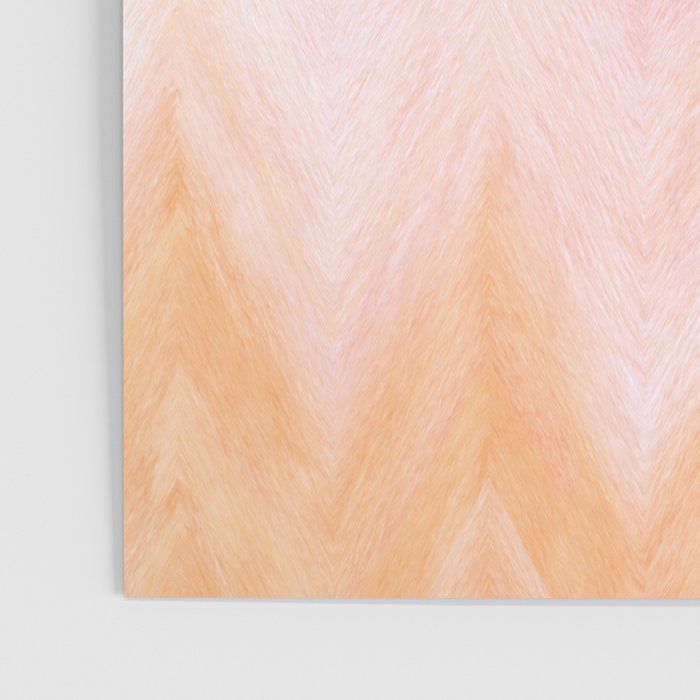 Blush pink orange watercolor hand painted ombre ikat Poster Gallery Image 3