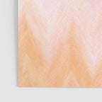 Blush pink orange watercolor hand painted ombre ikat Poster Gallery Image 3