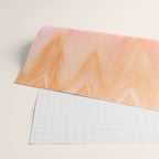 Blush pink orange watercolor hand painted ombre ikat Wrapping Paper Gallery Image 2