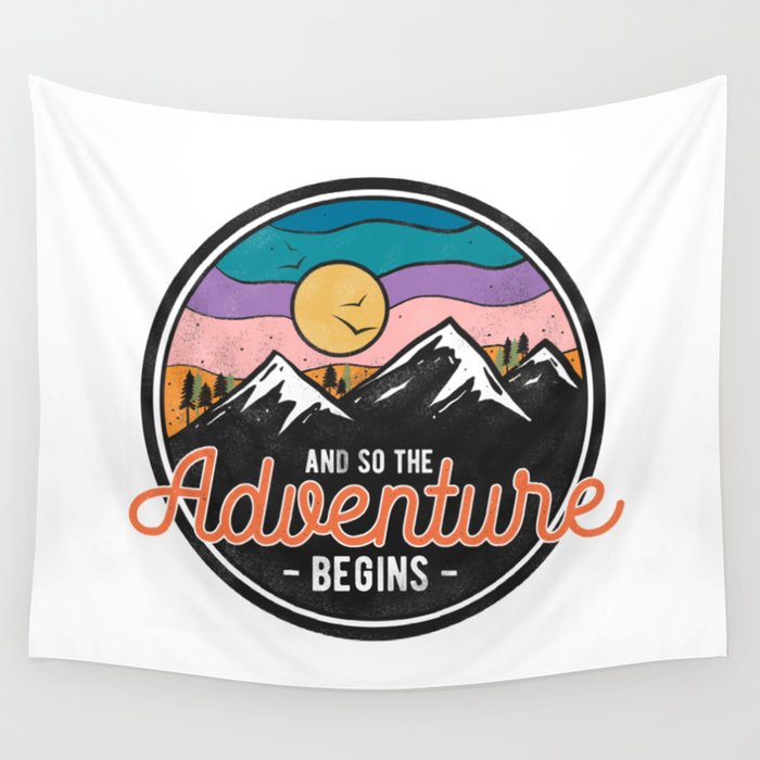 And So The Adventure Begins Wall Tapestry Gallery Image 1