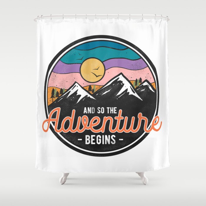 And So The Adventure Begins Shower Curtain Gallery Image 1