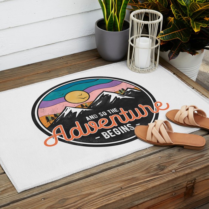 And So The Adventure Begins Outdoor Rug Gallery Image 2