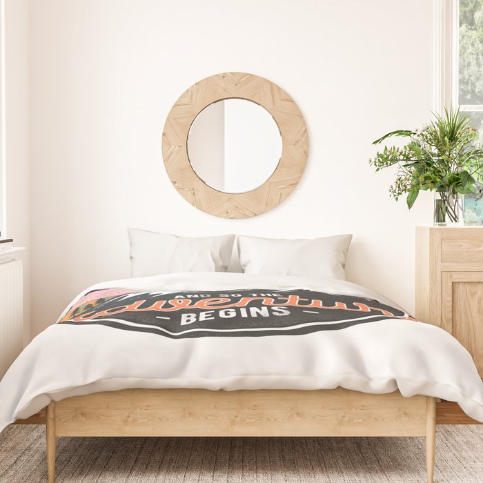 And So The Adventure Begins Duvet Cover Gallery Image 3