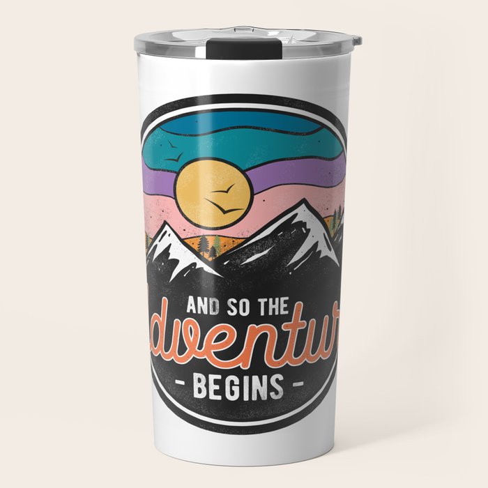 And So The Adventure Begins Travel Mug Gallery Image 1