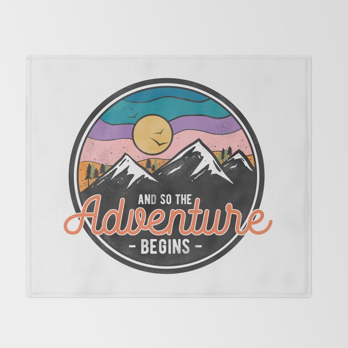 And So The Adventure Begins Throw Blanket Gallery Image 2
