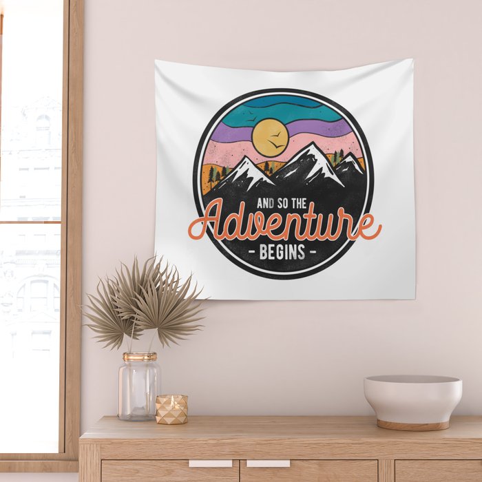 And So The Adventure Begins Wall Tapestry Gallery Image 2
