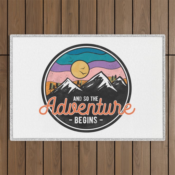 And So The Adventure Begins Outdoor Rug Gallery Image 1