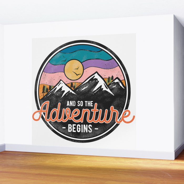 And So The Adventure Begins Wall Mural Gallery Image 2