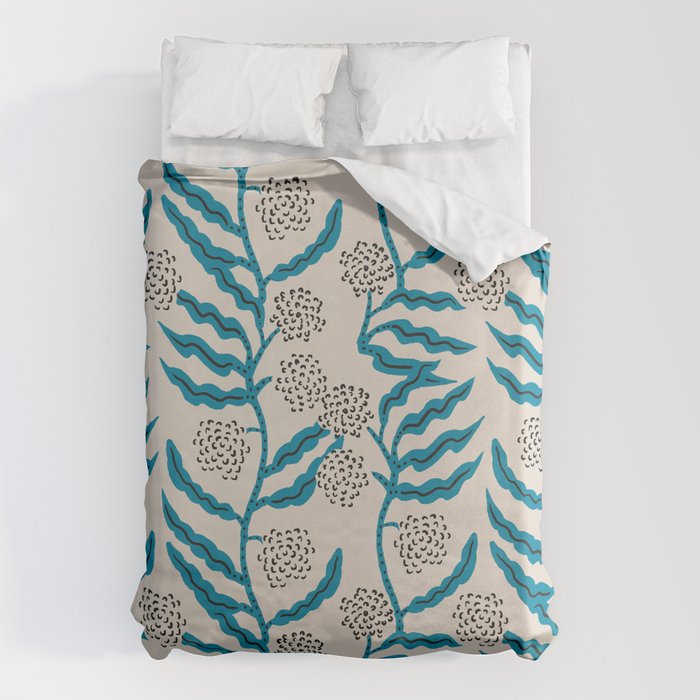 LA VILLE VINE BLUE Duvet Cover Gallery Image 1