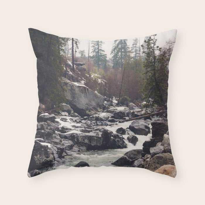 Morning Mountain Escape - Nature Photography Throw Pillow Gallery Image 6