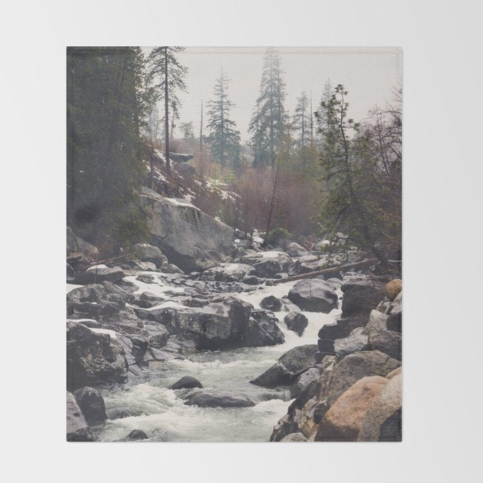 Morning Mountain Escape - Nature Photography Throw Blanket Gallery Image 2