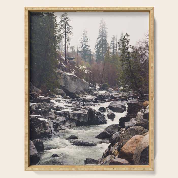 Morning Mountain Escape - Nature Photography Serving Tray Gallery Image 1