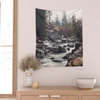 Morning Mountain Escape - Nature Photography Wall Tapestry Gallery Image 2