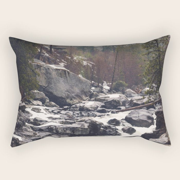 Morning Mountain Escape - Nature Photography Rectangular Pillow Gallery Image 2