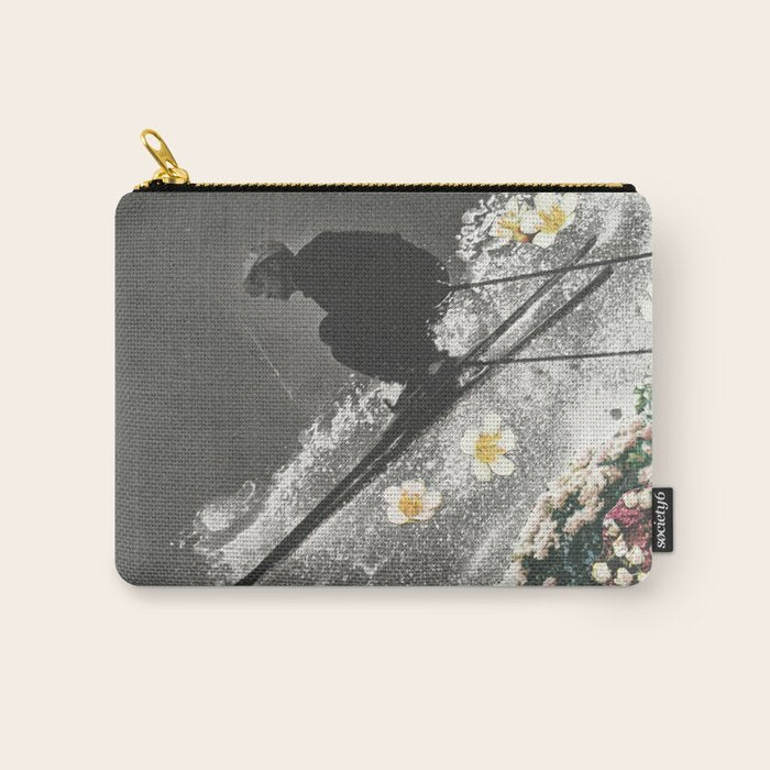 Spring Skiing Carry All Pouch Gallery Image 1