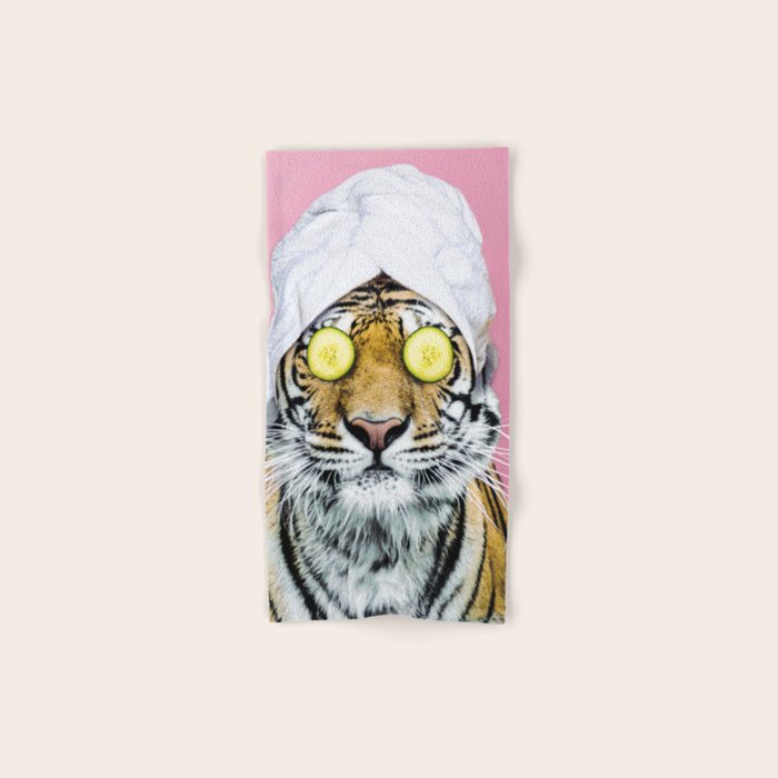 Tiger in a Towel Bath Towel Gallery Image 1