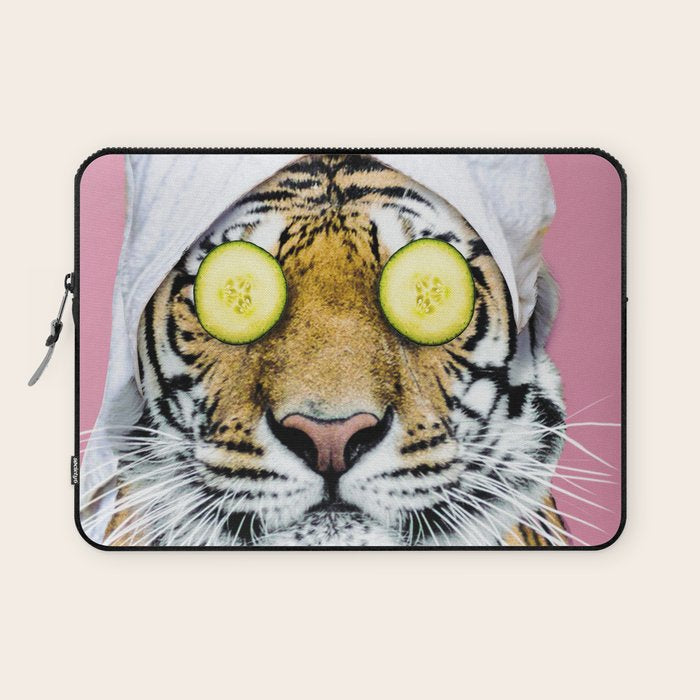 Tiger in a Towel Laptop Sleeve Gallery Image 1