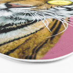 Tiger in a Towel Bath Mat Gallery Image 3