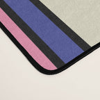 Colorful Retro Geometric Mod Portes Pattern Blue Orange Pink Cream Desk Mat Gallery Image 4