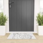 Georgia White Map Welcome Mat Gallery Image 3