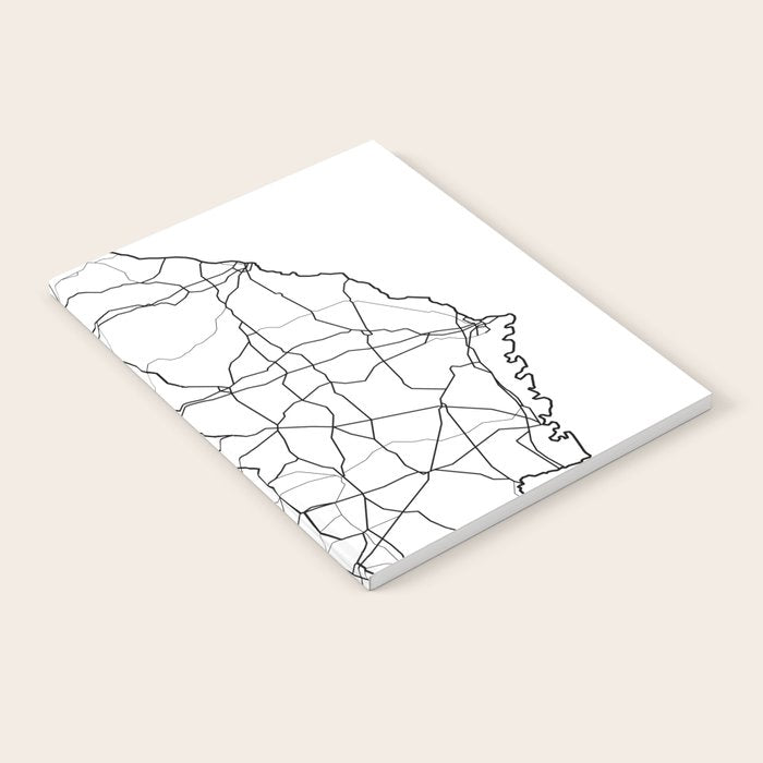 Georgia White Map Notebook Gallery Image 1