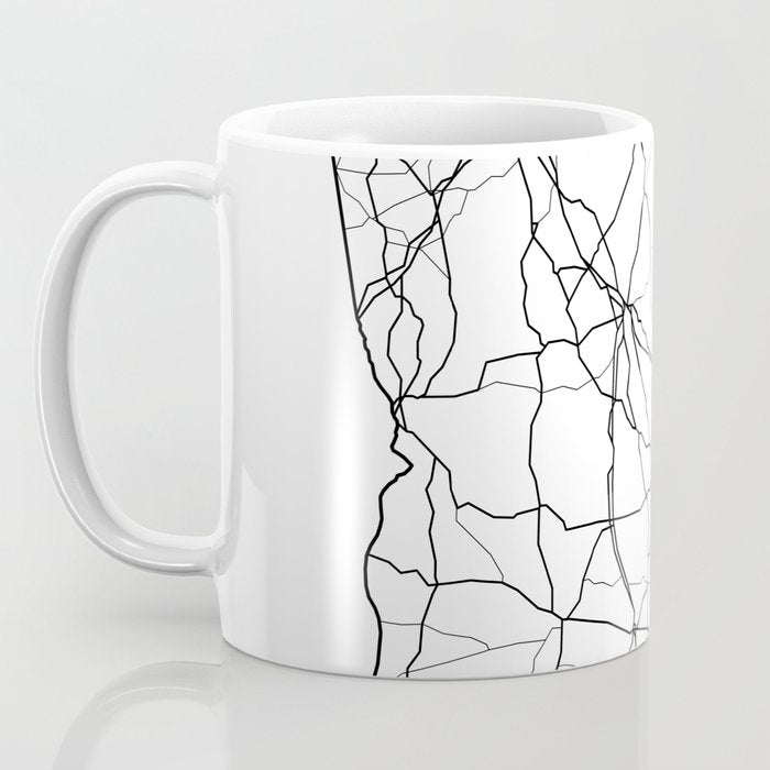 Georgia White Map Coffee Mug Gallery Image 3