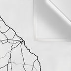 Georgia White Map Wall Tapestry Gallery Image 3