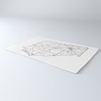 Georgia White Map Rug Gallery Image 3