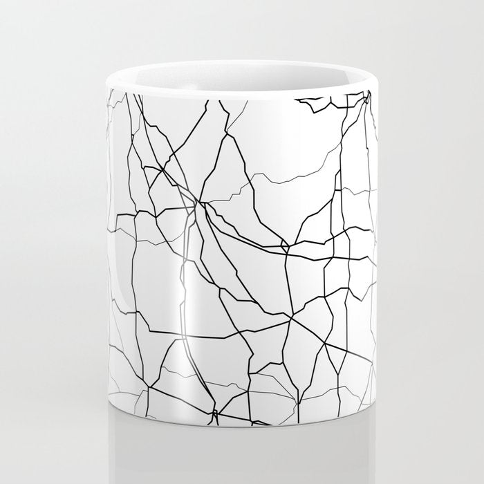 Georgia White Map Coffee Mug Gallery Image 4