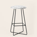 Georgia White Map Stool Gallery Image 1