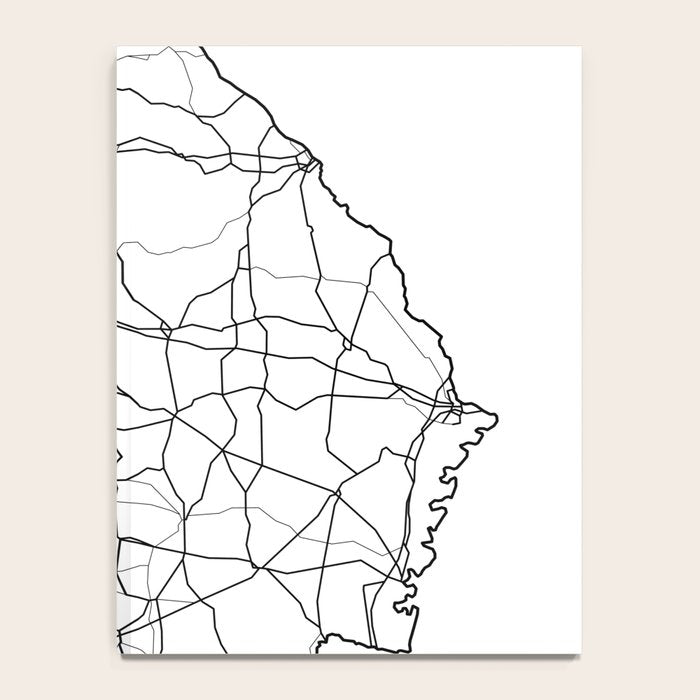 Georgia White Map Notebook Gallery Image 4