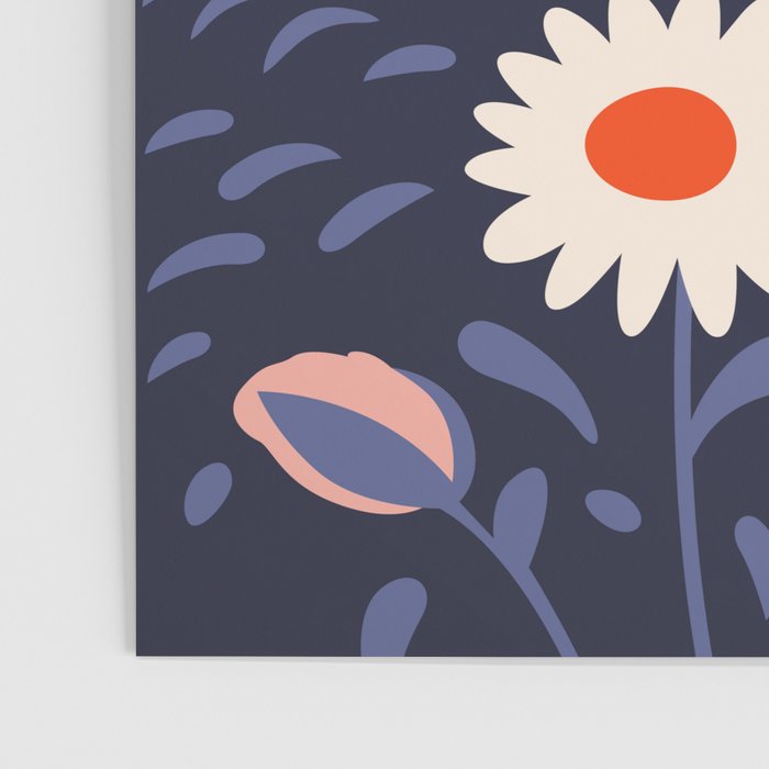 Flower mountain nature landscape art	 Poster Gallery Image 3