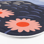 Flower mountain nature landscape art	 Bath Mat Gallery Image 3