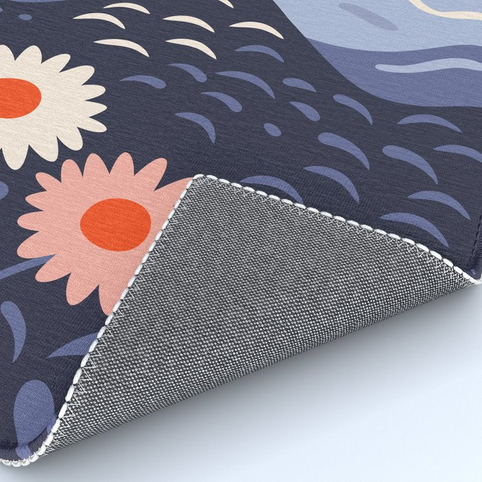 Flower mountain nature landscape art	 Rug Gallery Image 4