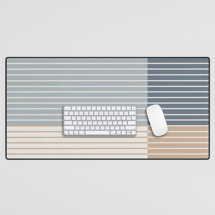 Color Block Line Abstract XVII Desk Mat Gallery Image 1