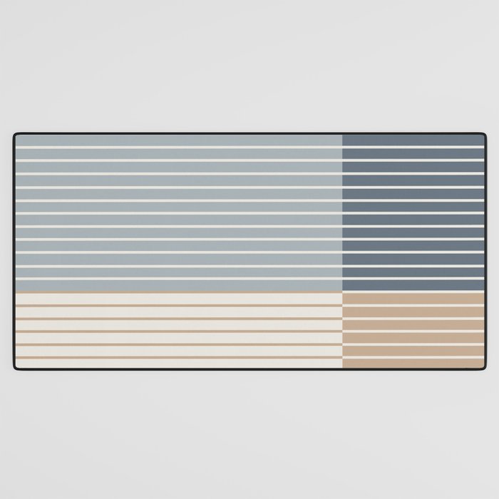 Color Block Line Abstract XVII Desk Mat Gallery Image 3