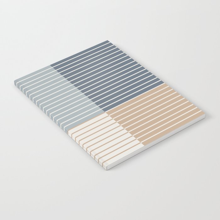 Color Block Line Abstract XVII Notebook Gallery Image 1