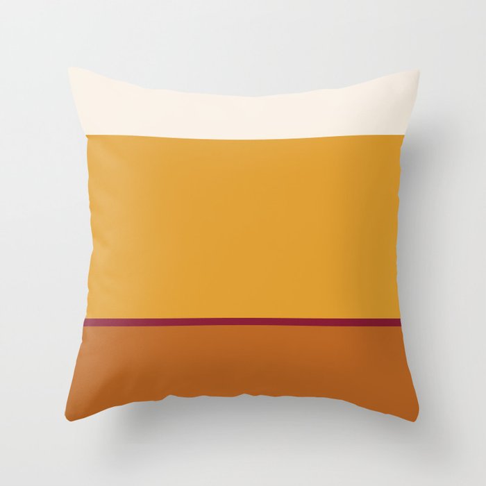 Contemporary Color Block XXI Throw Pillow Gallery Image 1
