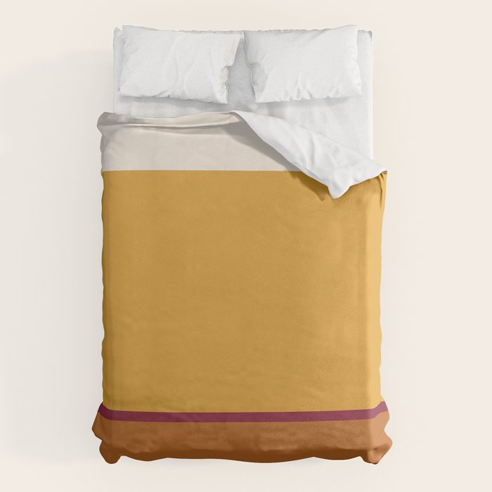 Contemporary Color Block XXI Duvet Cover Gallery Image 1