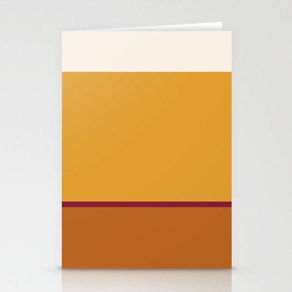 Contemporary Color Block XXI Stationery Card Gallery Image 2