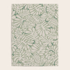 Matisse minimalistic leave pattern light sage green Poster Gallery Image 4