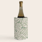 Matisse minimalistic leave pattern light sage green Wine Chiller Gallery Image 2