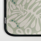 Matisse minimalistic leave pattern light sage green Laptop Sleeve Gallery Image 3