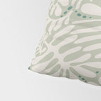 Matisse minimalistic leave pattern light sage green Pillow Sham Gallery Image 4