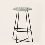 Matisse minimalistic leave pattern light sage green Stool Gallery Image 1