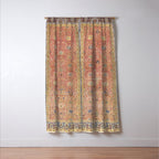 Antique Turkish Coral Koum Kapi  Window Curtain Gallery Image 3