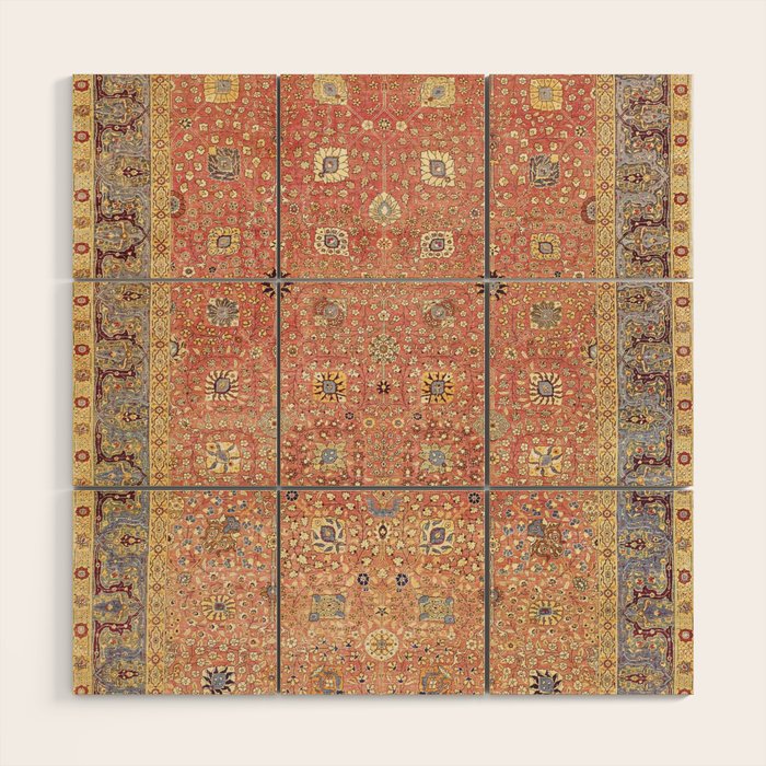 Antique Turkish Coral Koum Kapi  Wood Wall Art Gallery Image 1