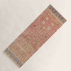 Antique Turkish Coral Koum Kapi  Yoga Mat Gallery Image 1