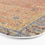 Antique Turkish Coral Koum Kapi  Bath Mat Gallery Image 3