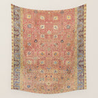 Antique Turkish Coral Koum Kapi  Wall Tapestry Gallery Image 4
